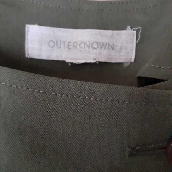 Outerknown Women's Baker Trench Coat Olive Green Size Small - Picture 9 of 11